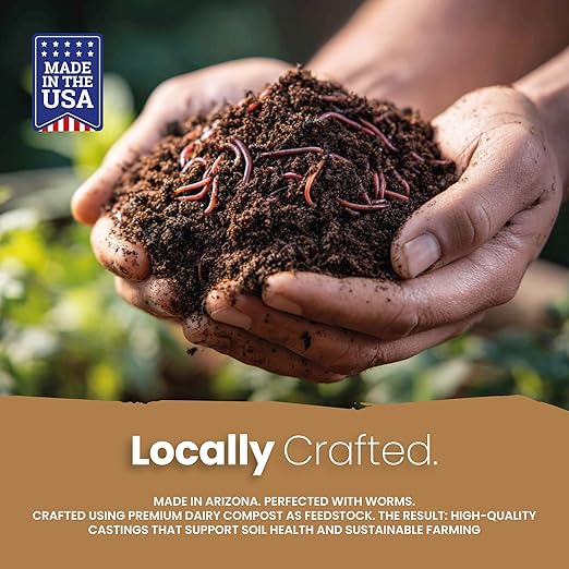 Soil Seed & Water Mikey’s Worm Poop – Organic Dairy Vermicompost Fertilizer Worm Castings for Gardens, Potted Plants & Soil Health - Superior to Standard Compost - OMRI Listed Organic Fertilizer
