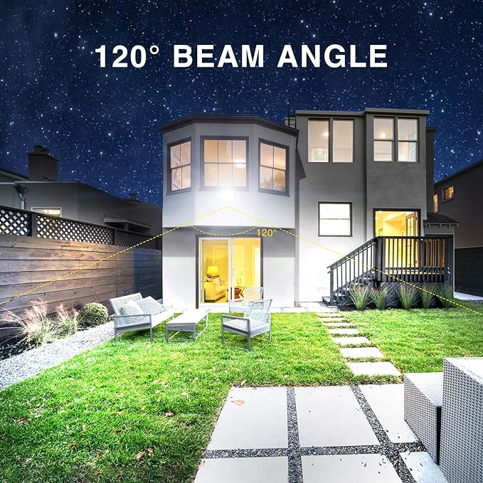 Onforu 60W LED Flood Lights Outdoor,8400LM Super Bright Security Light,6500K Daylight White, Outdoor Floodlight, IP66 Waterproof Outside Floodlights for Garage Yard Garden 2 Pack