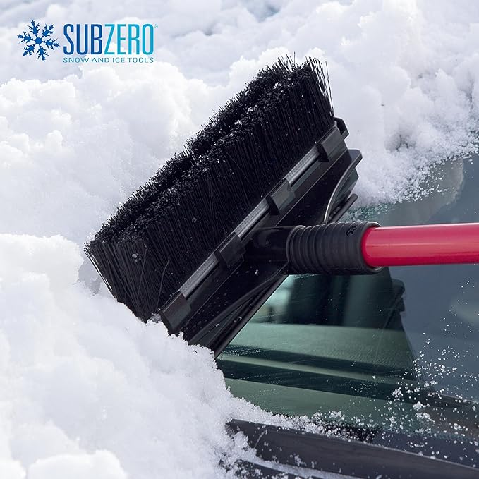 SubZero 2610XM 52" Super Extender Snowbroom with Integrated Squeegee and Ice Scraper (Colors may vary)