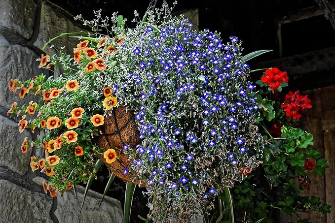 16 Inch Coco Liner for Planters, 2PCS Round Replacement Plant Basket Liner, Coco Fiber for Hanging Basket