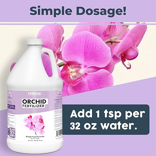 Orchid Plant Food for All Orchids and Acid Loving Houseplants, Promotes Growth and Blooms, Liquid Fertilizer, 1 Gallon (128 oz)