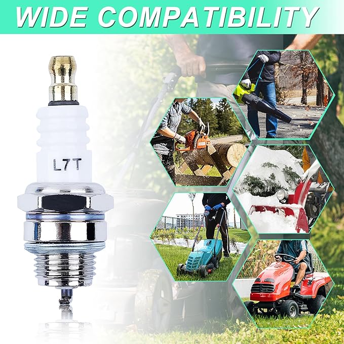 Spark Plug Replacement for NGK BPMR7A, L7T and for Champion CJ8 RCJ6Y RCJ7Y & More Types Sparkplug - Adofol Spark Plugs Fit for Stihl 017 018 MS170 MS180 MS290 MS310 MS390 029 039 Chainsaw, 3 Pack