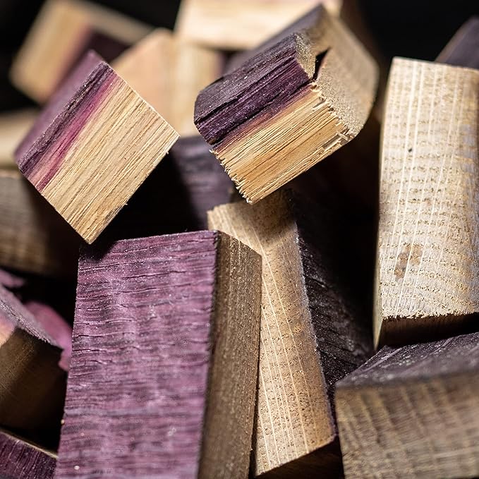 Midwest Barrel Company Authentic Barrel BBQ Smoking Wood (Bourbon Barrel Smoking Wood Chunks) – Slow Burning Wood Chunks for BBQ, Grilling, and Smoking – Premium Oak Wood for Smoky Flavor in Meats