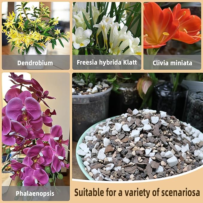 10 Quart Bonsai Soil Mix Lava,Pumice,Pine Bark and Calcined Rock, Natural Organic Mix for Potted Plants…