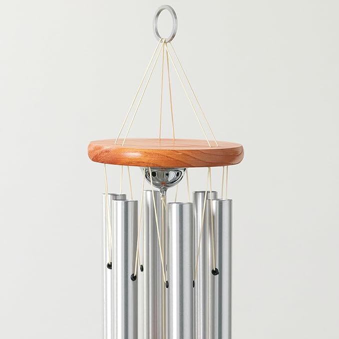 Woodstock Chimes Signature Collection Woodstock Memorial Chime 24'' Amazing Grace Wind Chime Inspirational and Memorial Wind Chimes for Outdoor, Patio, Home or Garden Décor Sympathy Bereavement (AGMU)