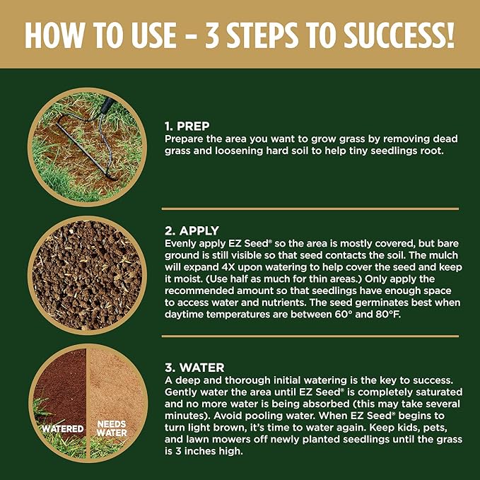 Scotts EZ Seed Dog Spot Repair Tall Fescue Lawns - 2 lb., Combination Mulch, Seed and Soil Amendment Includes Protectant and Tackifier, Neutralizes and Repairs up to 100 Dog Spots