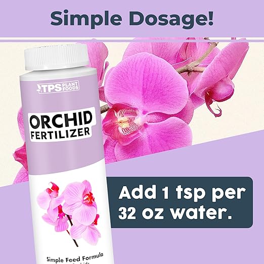 Orchid Plant Food for All Orchids and Acid Loving Houseplants, Promotes Growth and Blooms, Liquid Fertilizer 8 oz (250mL)