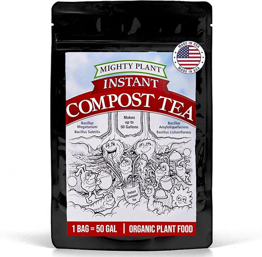 Organic Instant Compost Tea (1 lb) – Probiotic Plant Food Bloom Booster & Yield Booster for Hydroponics & All Gardening Types | Microbial Formula Converts Amino Acids for Enhanced Growth (1, Pounds)