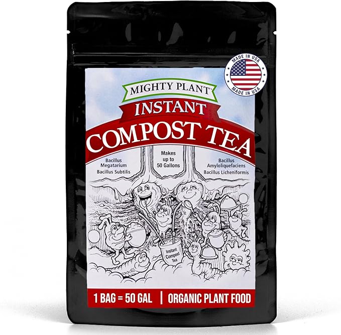 Organic Instant Compost Tea (5 oz) – Probiotic Plant Food Bloom Booster & Yield Booster for Hydroponics & All Gardening Types | Microbial Formula Converts Amino Acids for Enhanced Growth (5, Ounces)
