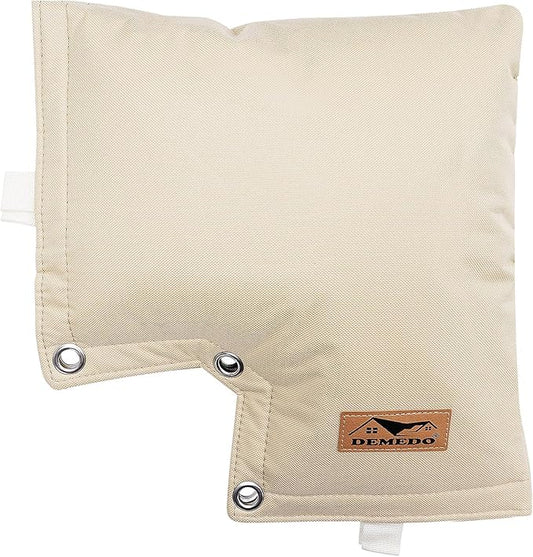 Backflow Preventer Insulation Cover - Backflow Pressure Vacuum Breaker Cover - Insulated Backflow Cover Pouch for Irrigation Back Flow Sprinkler Valves in Winter or Sun Exposure (13”W x 12”H, Sand)