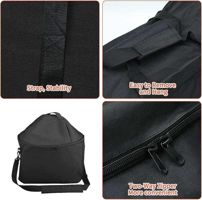 Grill Carry Bag for Weber Smokey Joe 14-inch Portable Charcoal Grill, Smokey Joe Premium 14-inch Charcoal Grills, 600D Heavy Duty Waterpoorf Outdoor Fade Resistant Cover, Storage Carry Bag for Weber