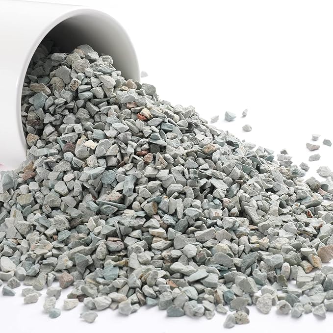 2lb Succulents and Cactus Green Zeolite, Décor & Additive Rocks, Natural Decorative Gravel for Bonsai, Fairy Gardening, DIY Projects, Vases Fillers, Terrarium