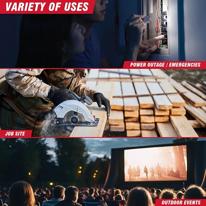 A-iPower 8200W Portable Generator Dual Fuel, Gas and Propane Powered Power Supplies with 322cc OHV Engine, CO Sensor, Heavy Duty Generators For Jobsite, RV, Whole House Backup Emergency