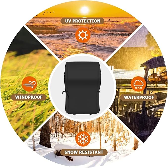 NEXCOVER Grill Cover, 30 Inch Waterproof BBQ Cover, 600D Heavy Duty Gas Grill Cover, Fade Resistant, Weather Resistant, Rip Resistant Barbecue Cover for Weber,Brinkmann, Char Broil, Holland, Jenn Air