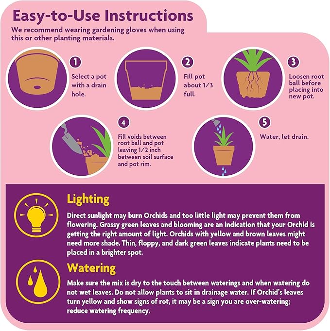 Miracle-Gro Orchid Potting Mix Coarse Blend, For Indoor or Outdoor Container Plants, Feeds for up to 6 Months, 8 qt., 3-Pack