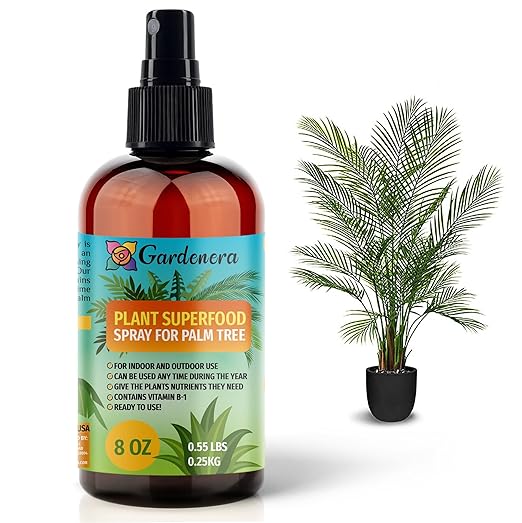 𝐁𝐄𝐒𝐓𝐒𝐄𝐋𝐋𝐄𝐑 Plant Superfood for Palm Tree with B1 Vitamin, Glucose and Essential Minerals - Organic Plant Food Fertilizer for Indoor & Outdoor Palm Trees Care - 8oz