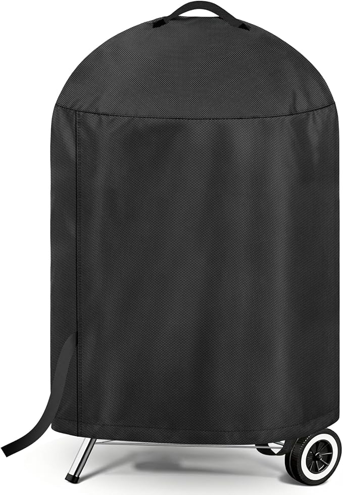 LBTING Grill Cover, 26-inch Heavy Duty 300D Oxford Waterproof Windproof UV Resistant BBQ Gas Grill Cover for Outdoor Barbecue Fit Most Brands Weber, Brinkmann, Char Broil, Holland