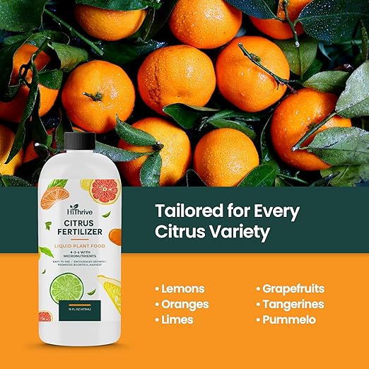 16oz Citrus Fertilizer - Makes 16 Gallons of 2-in-1 Citrus Tree Fertilizer for Lemon Trees Live Plants & More, 4-3-6 NPK Tree Food with Macronutrients + Micronutrients for Growth and Juicy Fruits
