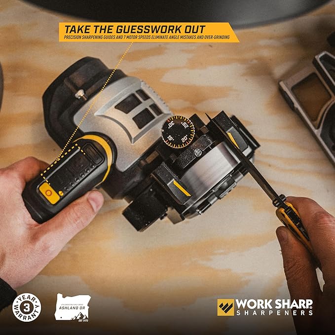 Work Sharp Ken Onion Knife Sharpener Tool - Adjustable Knife Sharpening System - For Knives, Scissors, Serrated Blades, & Tools