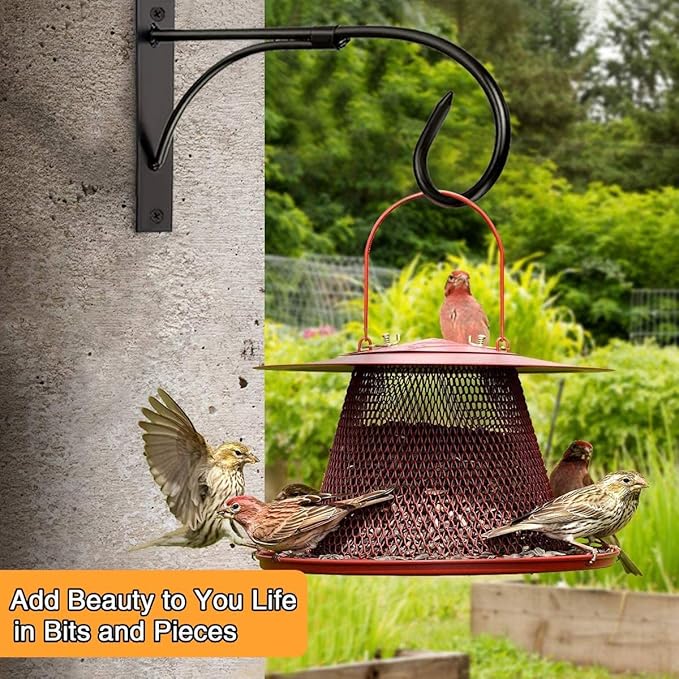 11 Inch Wall Mount Hanging Plant Hook, Rust-Resistant Iron Plant Hanger for Indoor & Outdoor Use