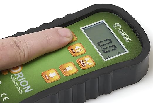 Orion® 930 Pinless Wood Moisture Meter by Wagner Meters I Accurate, Non-Damaging, Dual Depth Lumber Moisture Measurement, On-site Calibration (Traceable Calibrator - NIST)