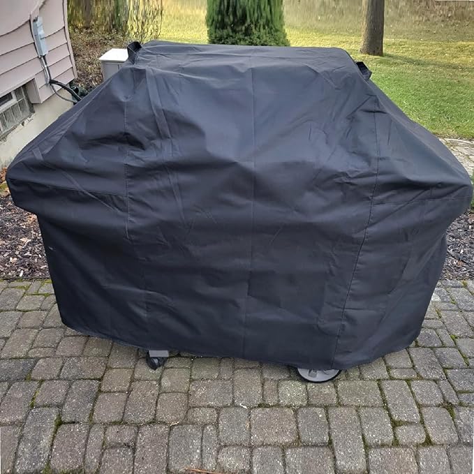 Grill Cover for Weber Genesis 300 Series and New 2022 Genesis 300 Grills, 63 Inch Heavy Duty 600D Outdoor BBQ Grill Cover, Waterpoorf Weber 7757 Fade Resistant Barbecue Cover