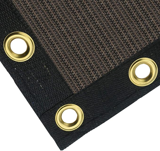 Sunnyglade 6 feet x 100 feet Privacy Screen Fence Heavy Duty Fencing Mesh Shade Net Cover for Wall Garden Yard Backyard (6 ft X 100 ft, Brown)