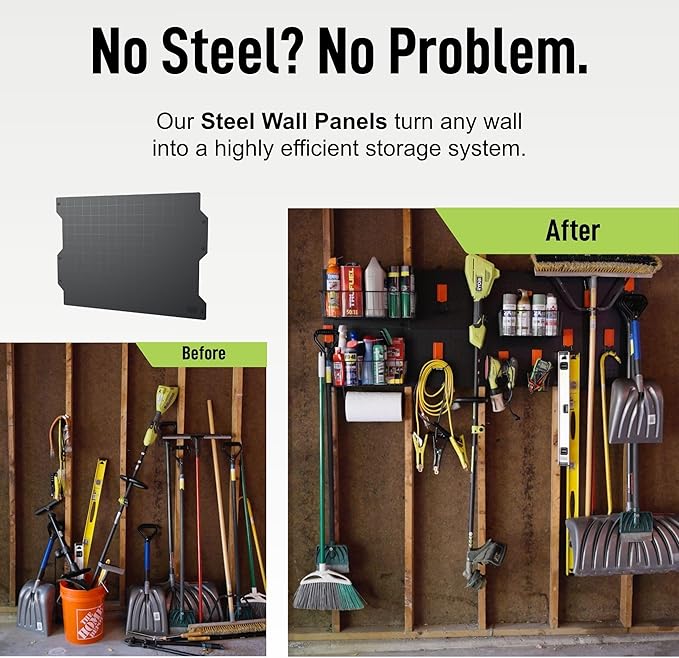 GATOR MAGNETICS MIDI 2.5 & 4" Open Hooks, 25 lb Heavy Duty Magnetic Hooks for Steel Surfaces, Patented Easy-Release, Non-Slip Grip – Storage & Organization, Garage, Shed, Home, Cleaning Tools -6 Pack