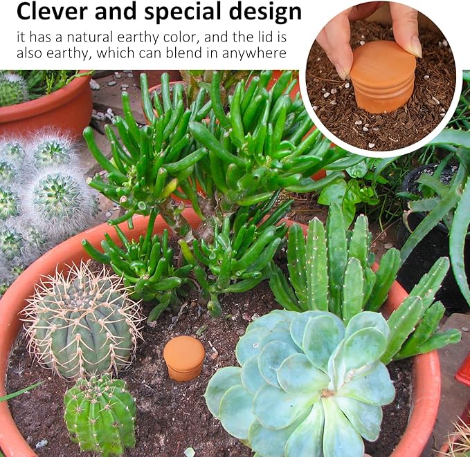 2pcs Ollas 6in-Terracotta Plant Watering Globes Self Watering Planter with Terra Cotta Clay Irrigation Pots Terracotta Watering Pots Large Simple Irrigation Peripheral Water