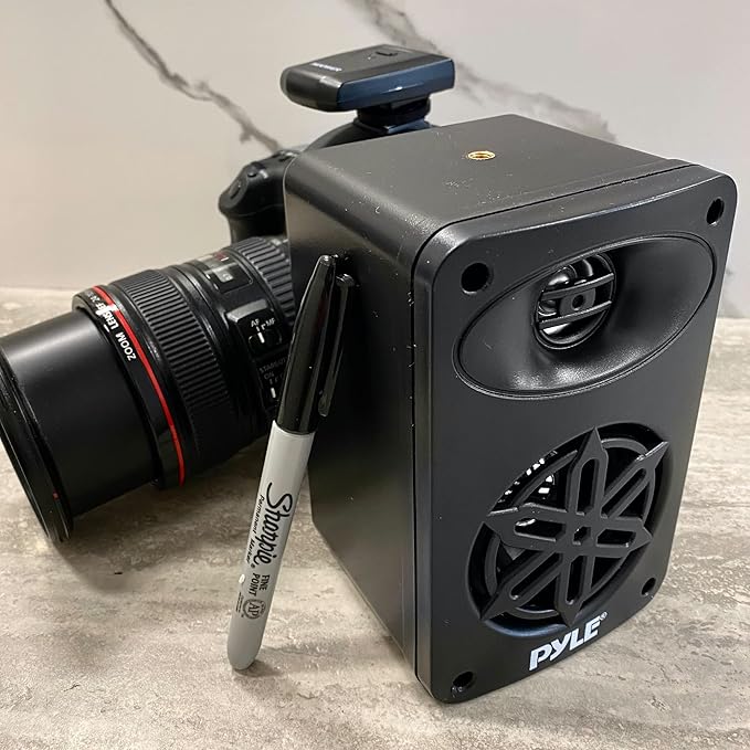 PYLE Outdoor Speakers- Waterproof Marine Grade Speakers, Universal Mounting, Heavy Duty ABS Construction- Boat, Patio, Pool, Indoor Outdoor Use- Black