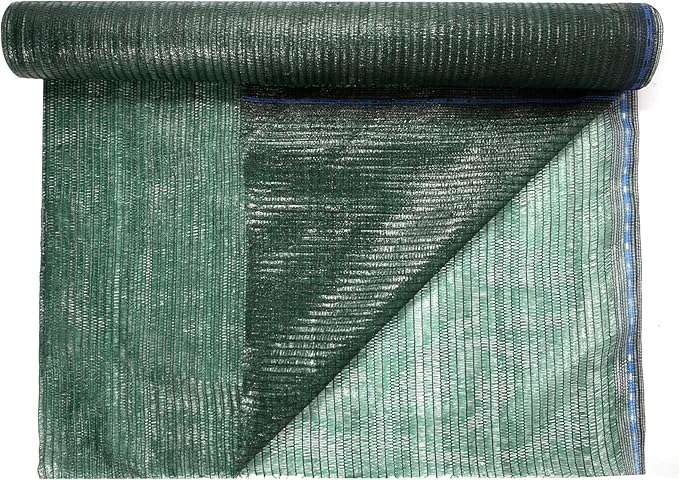 WindscreenSupplyCo] 40% 6' x 100 FT Eyelets Shade Cloth Roll Sunblock Shade UV Resistant Net for Garden Greenhouse Flower Plant Patio Kennel, Green - PS6140GRNX1