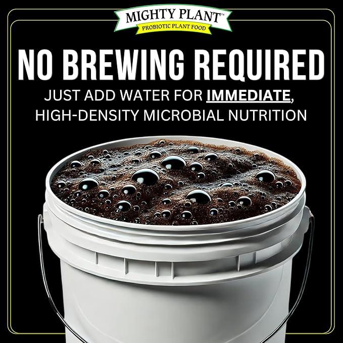 Organic Instant Compost Tea (5 oz) – Probiotic Plant Food Bloom Booster & Yield Booster for Hydroponics & All Gardening Types | Microbial Formula Converts Amino Acids for Enhanced Growth (5, Ounces)