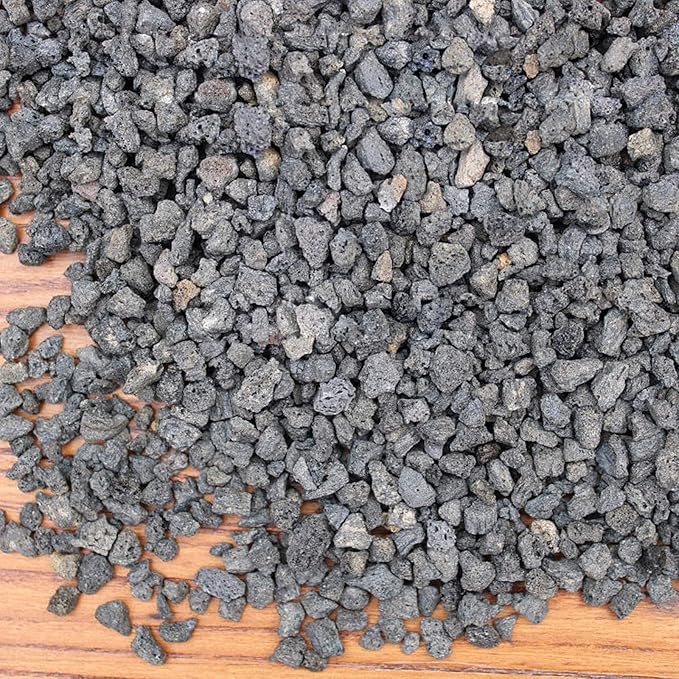 2lb Black Horticultural Lava Rock Soil Additive for Cacti, Vase Fillers, Succulents and Terrarium Plants - No Dyes or Chemicals - 100% Pure Volcanic Rock