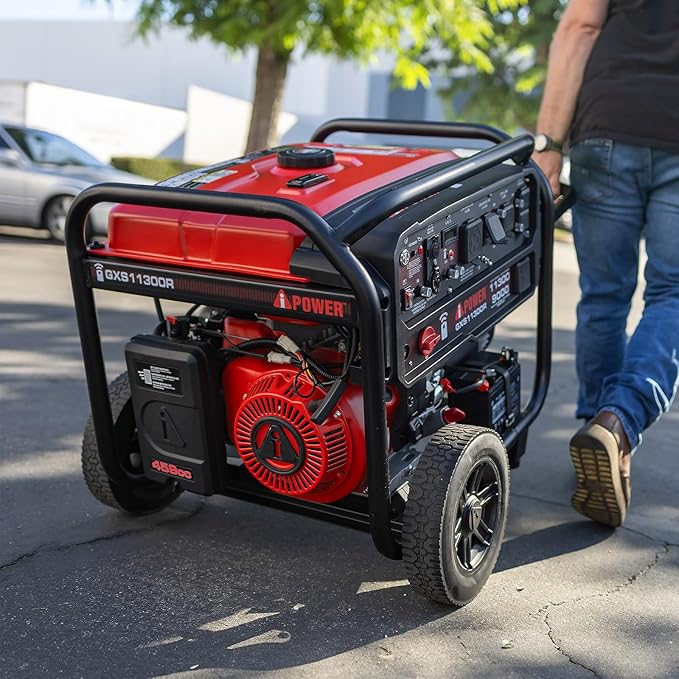 A-iPower 11300-Watt Remote Start Portable Generator Gas Powered, Heavy Duty Generators with 459cc OHV Engine forHome Use, Jobsite, Emergency, Power Outages (GXS11300R)