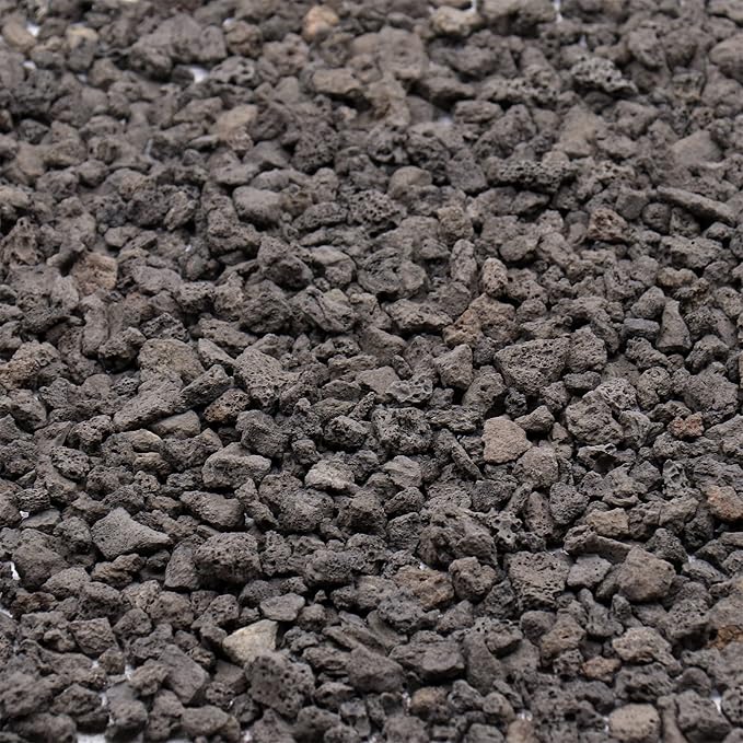 Volcanic Rock for Plants. Black Lava Rock. 1/5 Inch - 2 lbs for Potting Soil, Succulents, Pots, Plants, Indoor, Crafting, Vase Fillers (Mini (0.2 Inch), Horticultural - Black Lava, 2)