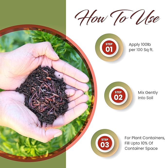 Worm Bliss (8 Qts) - Organic Worm Castings for Plants & Gardening - OMRI-Listed Earthworm Castings for Plants, Vegetables, Flowers, & Potting Soil - Organic Garden Fertilizer Rich in Nutrients