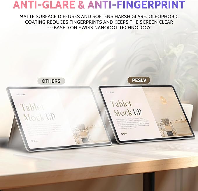 2 Pack Like Paper Screen Protector for iPad Air 13 Inch 2024/2025 (M2/M3, 6th/7th Gen), Matte Anti Glare PET Film/Blue Light Filter Eye Protection Cover/Drawing & Writing Feel Like on Paper