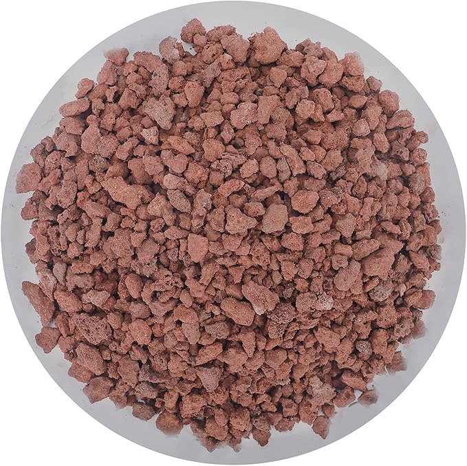 2lb Red Horticultural Lava Rock Soil Additive for Cacti, Vase Fillers, Succulents and Terrarium Plants - No Dyes or Chemicals - 100% Pure Volcanic Rock