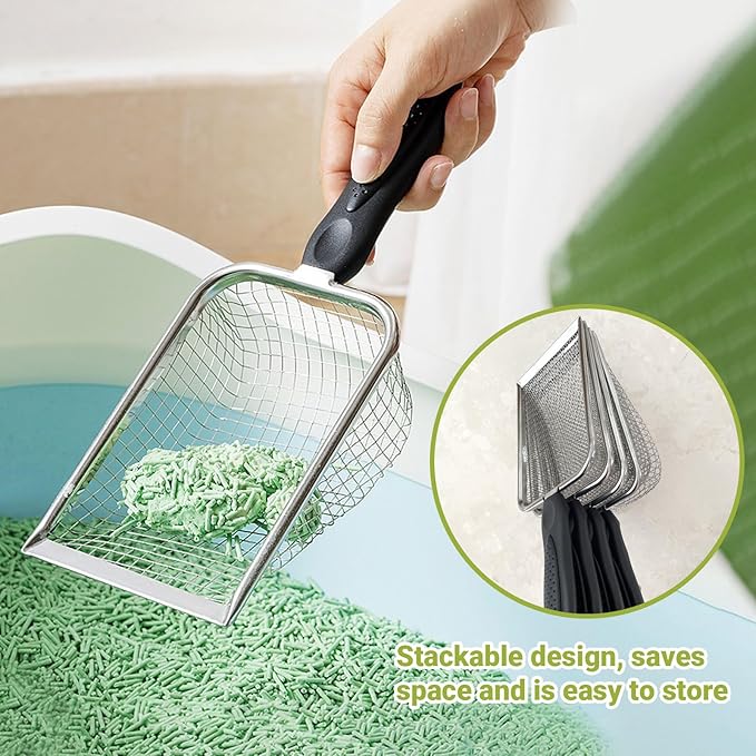 4 Pcs Gardening Soil Sifter, Shape Garden Sieve Sifter with Handle (2/2.8/3.8/5 mm Mesh), Portable Gardening Sifter for Gradening Sand Soil Dirt Compost (4 Set)