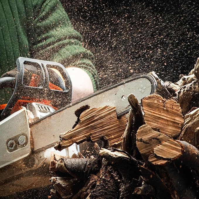 16 Inch Bar and Chain Combo, 16-Inch Replacement Chainsaw Bar and Chains 56 Drive Links .050" Gauge, 3/8" Pitch Compatible with Craftsman, Echo, Poulan (3Chains+1Bar)