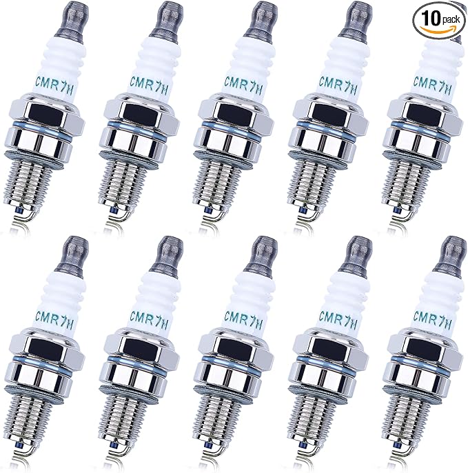 10 Pack CMR7H Spark Plugs, Spark Plug for Shindaiwa 3699-91867 Red Max 369991867, 506615101, 544260901, Sparkplug for Husqvarna 581362301 Stihl Redmax Blowers Brushcutters Trimmers Chain Saws