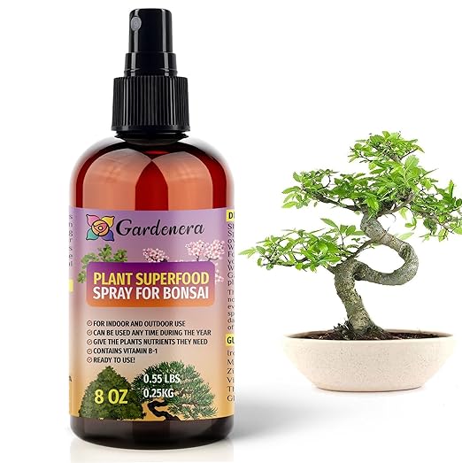 𝐁𝐄𝐒𝐓𝐒𝐄𝐋𝐋𝐄𝐑 Plant Superfood for Bonsai Trees with B1 Vitamin, Glucose and Essential Minerals - Organic Plant Food Fertilizer for Indoor & Outdoor Bonsai Plant Care - 8oz