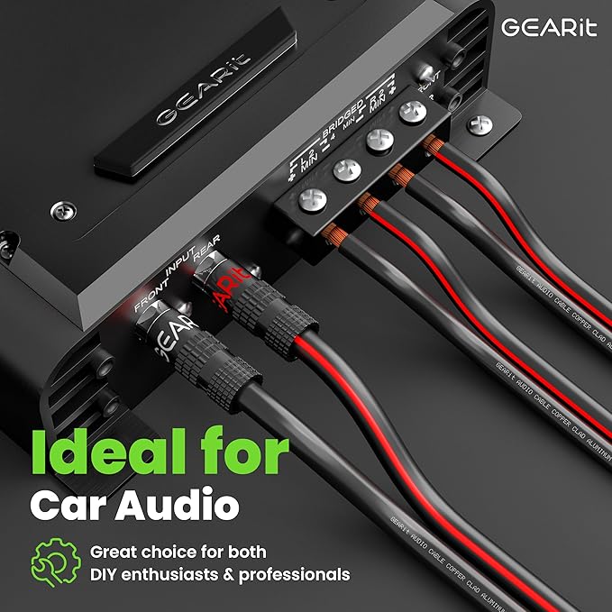 12AWG Speaker Wire, GearIT Pro Series 12 AWG Gauge Speaker Wire Cable (50 Feet / 15.24 Meters) Great Use for Home Theater Speakers and Car Speakers Black