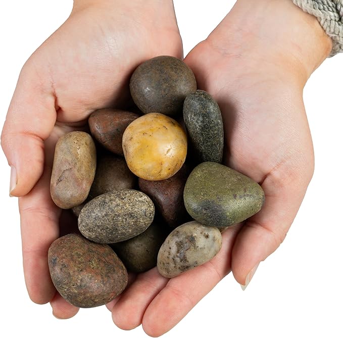 MSI Decorative Polished Mixed Pebbles, 0.7 inch - 1.2 inch, 40 lb. Bag