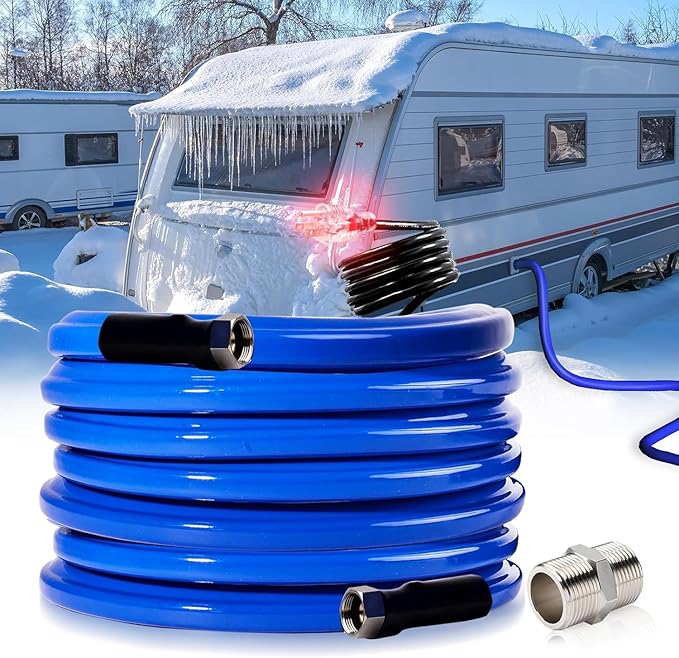 20FT Heated Water Hose for RV,Rv Heating Water Hose,-45 ℉ Antifreeze Heated Drinking Garden Water Pipe,Rv Accessories for Camper