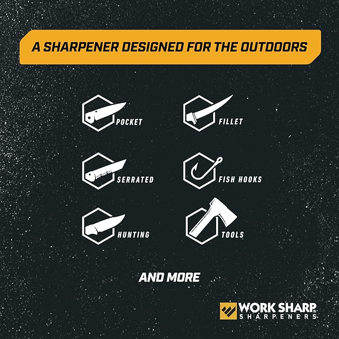 Work Sharp Guided Field Sharpener 3 Pack Gift Set, Travel Knife Sharpener Tool Multi Pack