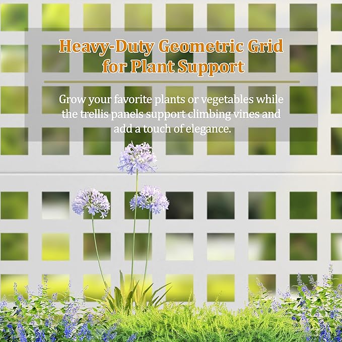 Metal Planter Box with Trellis, Heavy-Duty Raised Garden Bed for Climbing Plants, Drainage Hole, Outdoor Planter Box with Privacy Screen，35''L×16''W×71''H