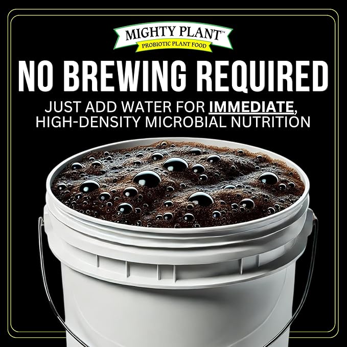 Organic Instant Compost Tea (1 lb) – Probiotic Plant Food Bloom Booster & Yield Booster for Hydroponics & All Gardening Types | Microbial Formula Converts Amino Acids for Enhanced Growth (1, Pounds)