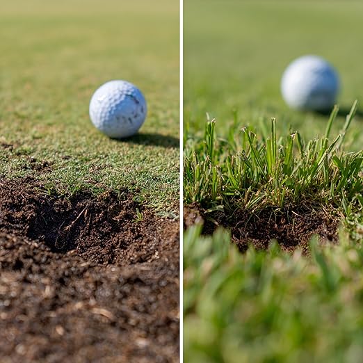 Soil Seed & Water Tee Top Divot Repair Blend – Turf Repair Soil Organic Fertilizer for Golf Greens, Lawns & Sports Fields - OMRI Listed Organic Fertilizer