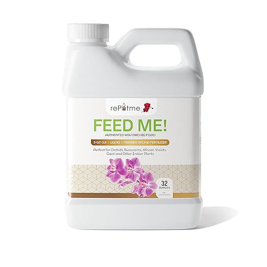 Orchid Fertilizer - Feed ME! MSU - RO/Rain/Tap Water (Quart)